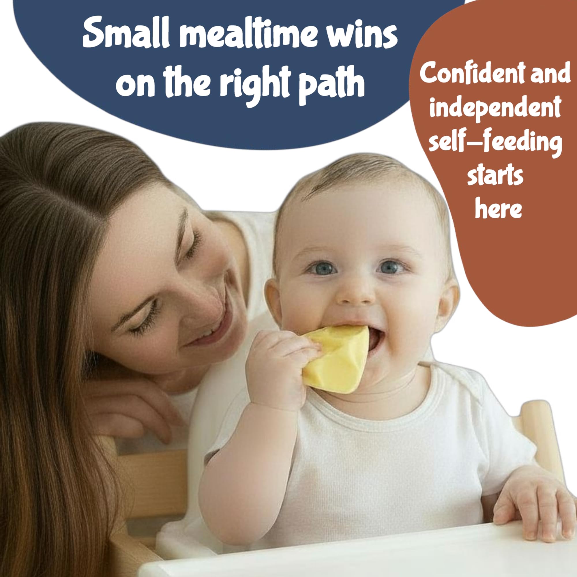 Chipi Baby Spoon – Smarter Baby Steps, First Stage Training, Self-Feeding Utensil, Easy Grip, Choke-Free, Soft Silicone, Pre-Spoon for Puree Toddler Baby Led Weaning (BLW), Essential 6 month